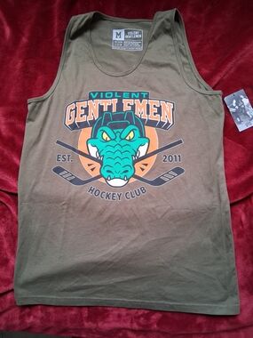 Mens NWT Violent Gentlemen  Hockey Club Tank Top Medium
